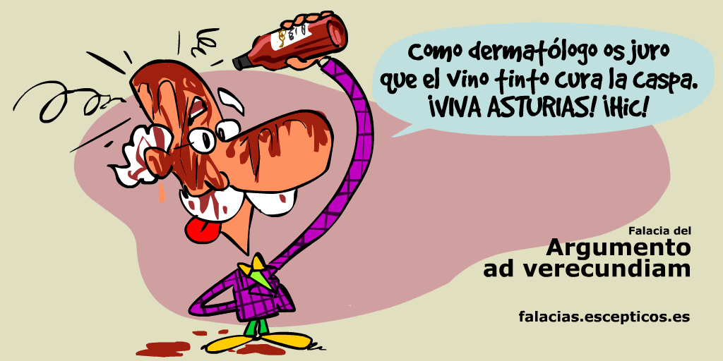 Argumento ad verecundiam | Falacias lógicas explicadas gráficamente